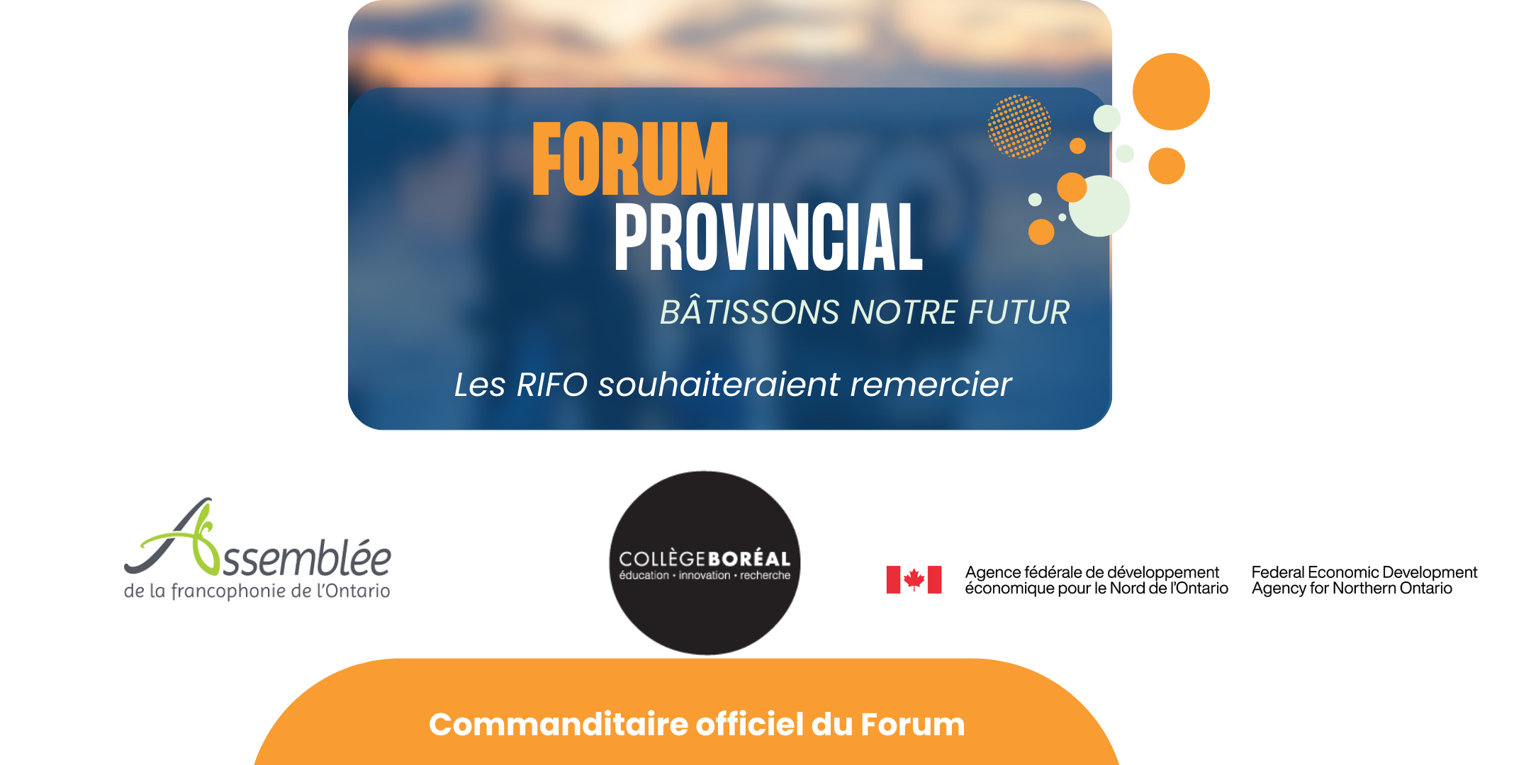 remercier nos commanditaires-Forum-provincial-RIFO-Sudbury-2023