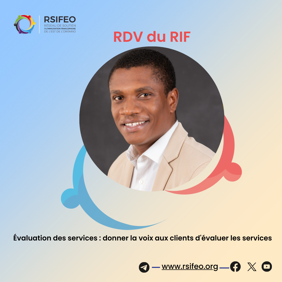 évaluation des services-donner la voie aux clients. Affiche des RDV du RIF