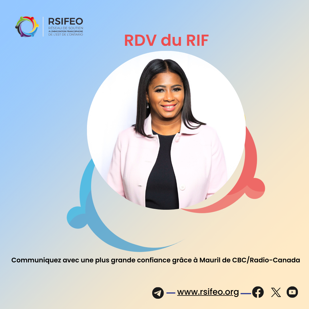 Image de Ketcia Peters, le logo du RSIFEO, le titre du webinaire et les icones de Facebook, X et le siteweb du RIFEO