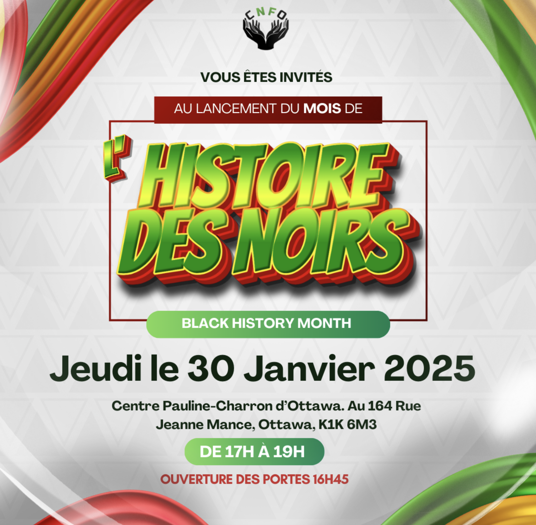 Lancement du mois de l'histoire des noirs