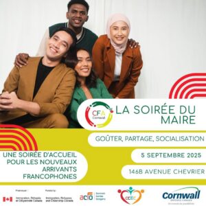 affiche soirée du maire Cornwall